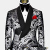 Black-and-Silver-Tuxedo-Prom-Groom-Wedding-Suit-For-Men-from-Gentlemansguru.com