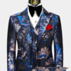 Mens-Blue-Floral-Suit-Groom-Wedding-Prom-Tuxedo-from-Gentlemansguru.com