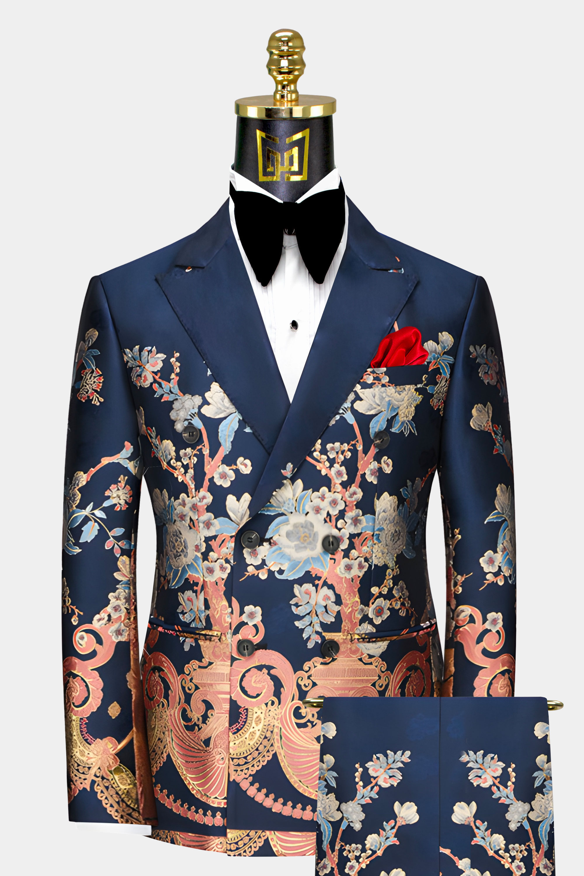 Embroidered Flower Slim Fit Shirt - Men - Ready to Wear