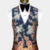 Navy-Blue-Floral-Suit-Vest-from-Gentlemansguru.com