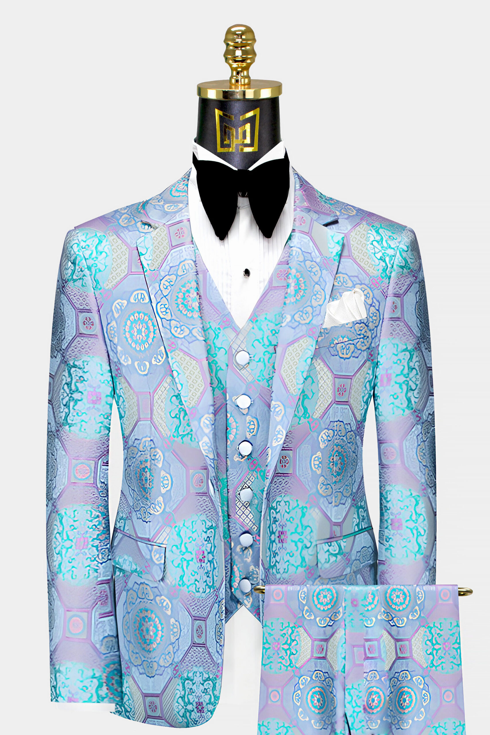 Purple and Turquoise Tuxedo Suit Gentleman s Guru