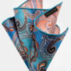 Blue-and-Orange-Paisley-Pocket-Square-Handkerchief-from-Gentlemansguru.com