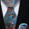 Blue-and-Orange-Tie-and-Pocket-Square-Set-Wedding-Groom-Necktie-from-Gentlemansguru.com