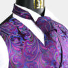 Magenta-Pink-Purple-Paisley-Vest-and-Tie-Set-from-Gentlemansguru.com