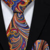 Mens-Colorful-Tie-and-Pocket-Square-Set-Wedding-Groom-Necktie-from-Gentlemansguru.com