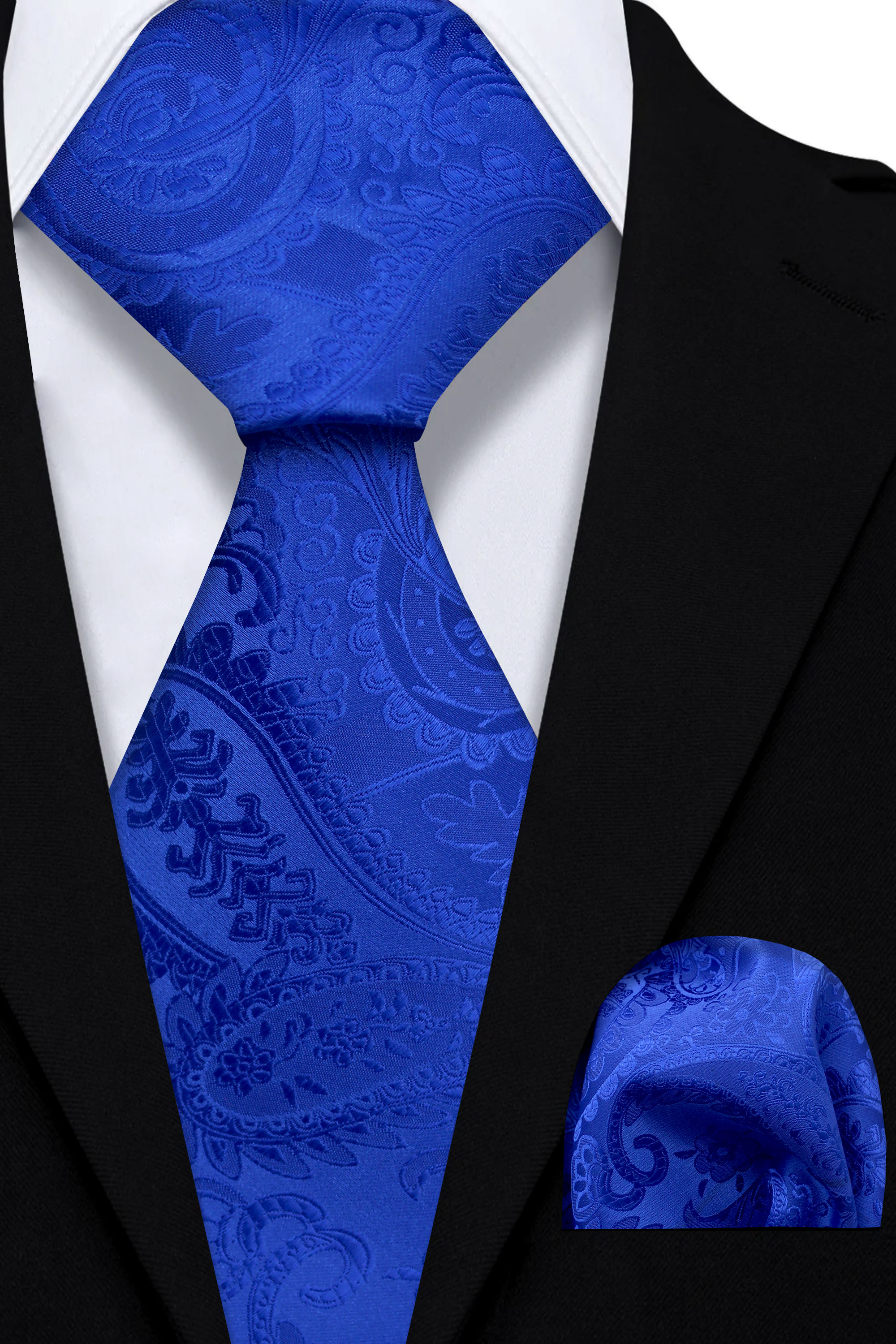 Mens-Royal-Blue-Paisley-Tie-and-Pocket-Square-Set-Wedding-Groom-Necktie-from-Gentlemansguru.com