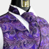 Purple-Violet-Vest-Wedding-Groom-Vest-and-Tiue-Set-Gentlemansguru.com