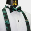 Black-and-Green-Bowtie-Suspenders-Groomsmen-Wedding-Set-from-Gentlemansguru.com.com