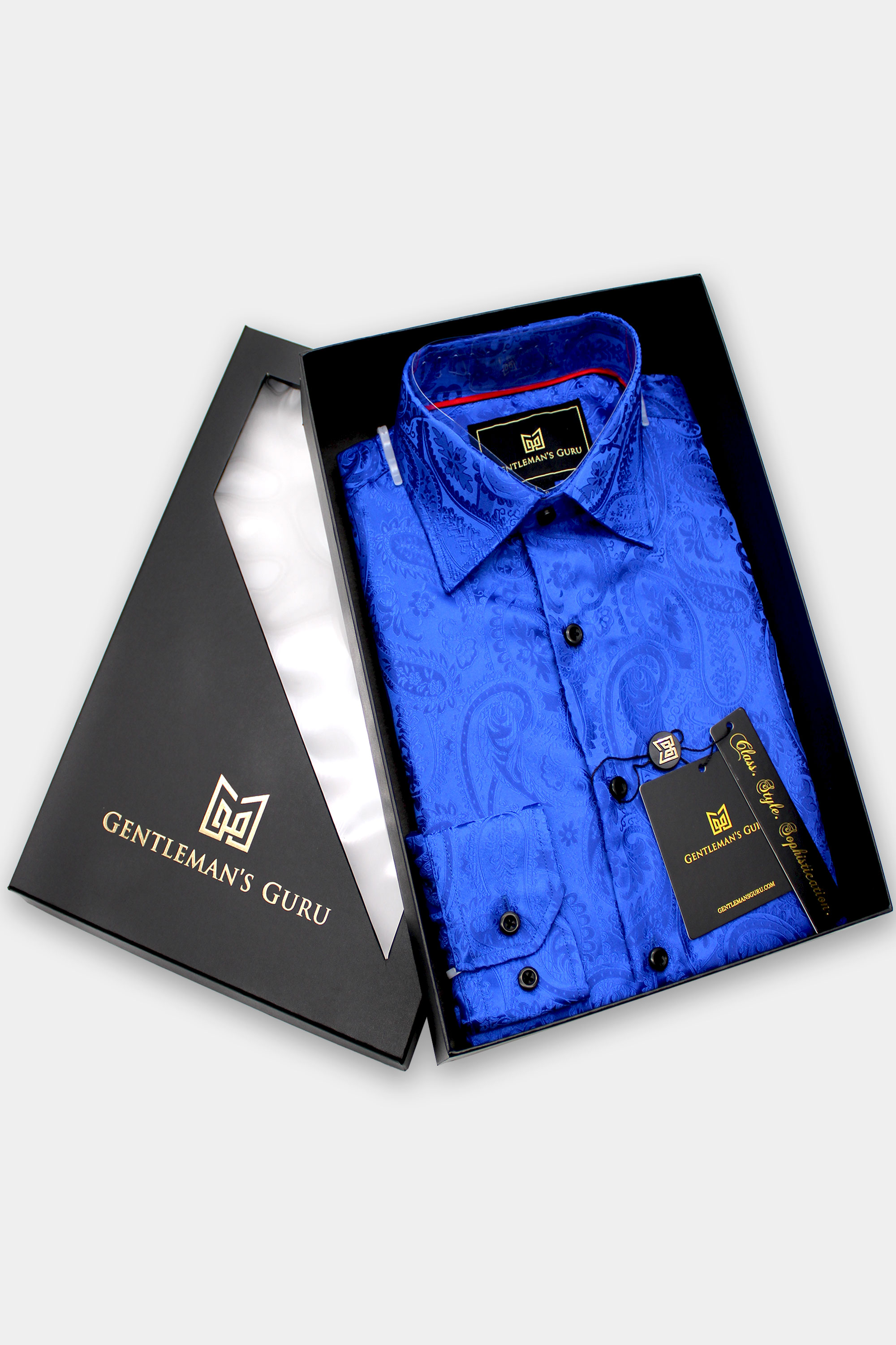 Men's Blue Paisley Shirt | Gentleman's Guru