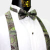 Olive-Green-Suspenders-and-Bow-Tie-Set-For-Groomsmsne-Wedding-from-Gentlemansguru.com