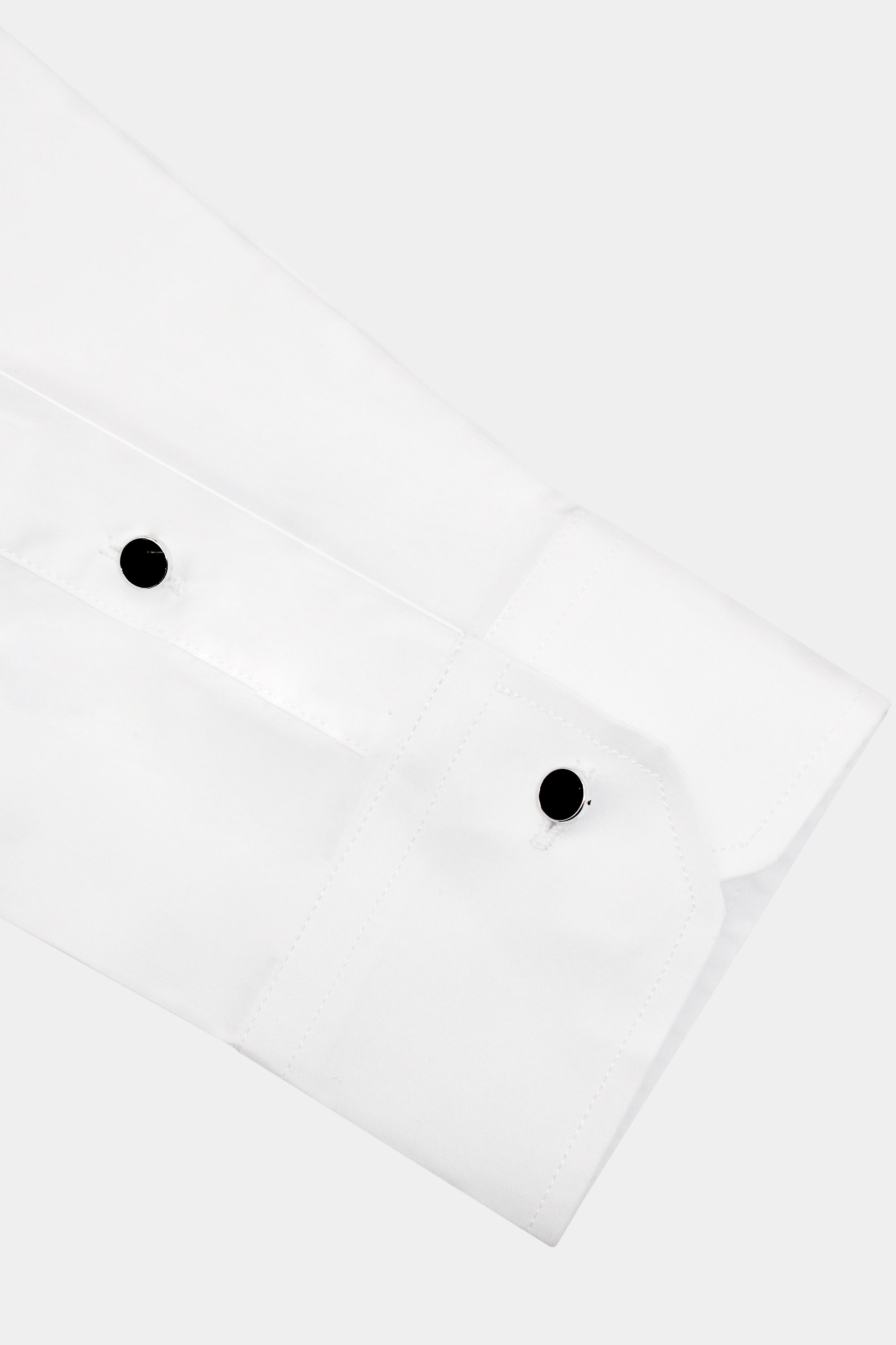 premium quality stand collar white shirt