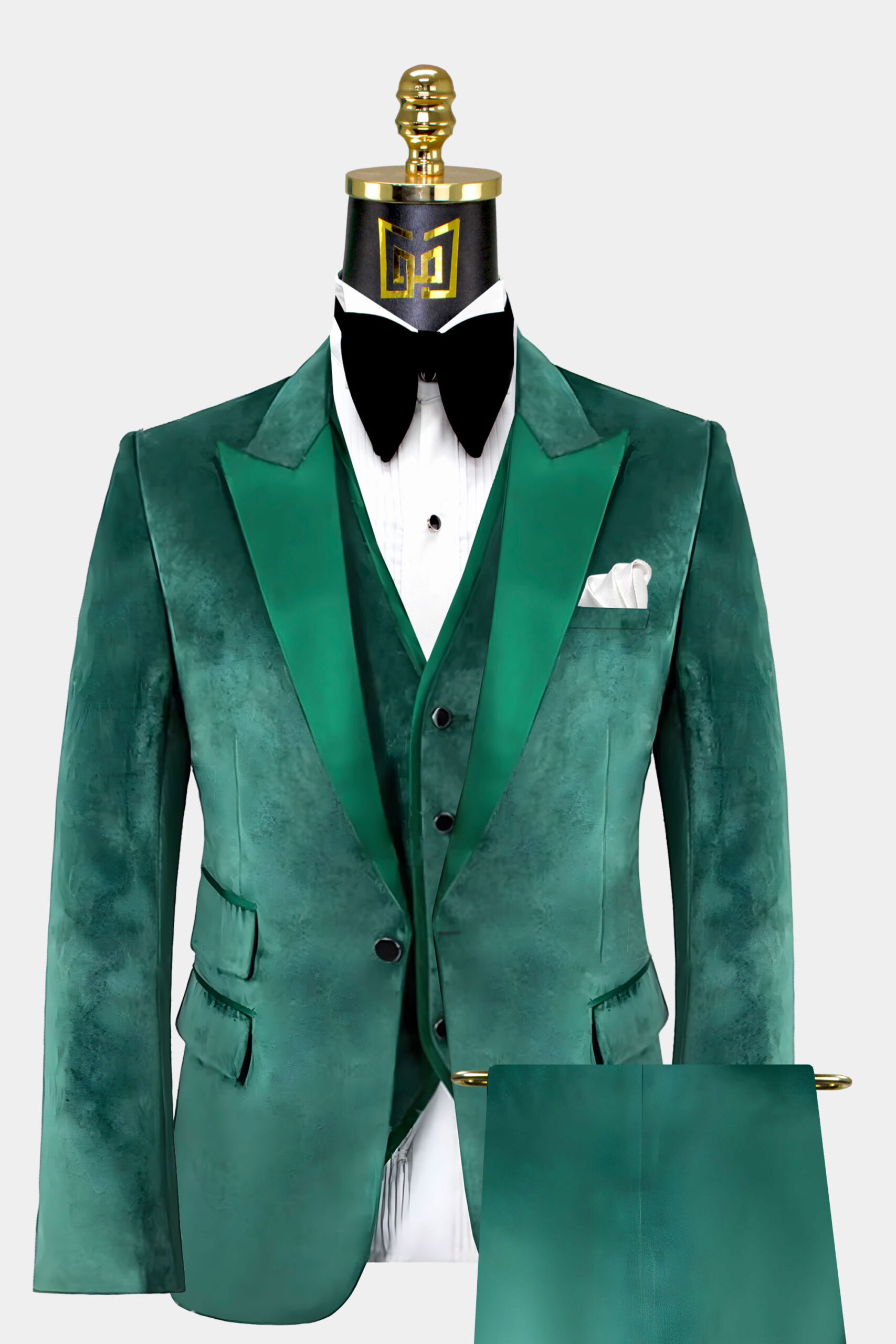 Emerald green velvet coat hotsell