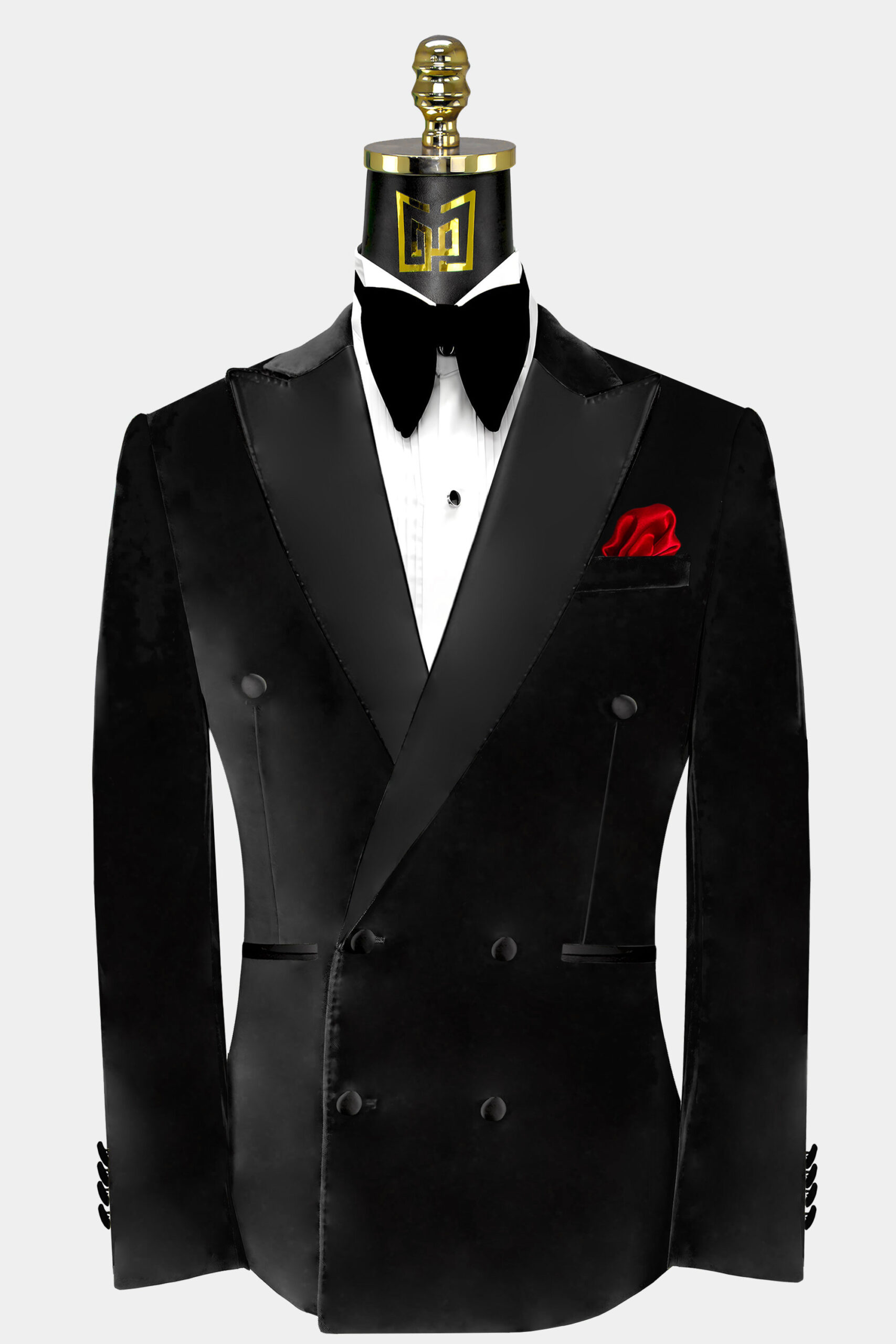 Mens-Double-Breasted-Black-Velvet-Tuxedo-Jacket-Groom-Wedding-Prom-Blazer-from-Gentlemansguru.com