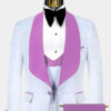 Lilac-and-White-Tuxedo-Wedding-Prom-Groom-Suit-For-Men-from-Gentlemansguru.com