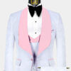 White-and-Light-Pink-Tuxedo-Groom-Wedding-Prom-Suit-For-Men-from-Gentlemansguru.com