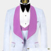 White-and-Lilac-Tuxedo-Groom-Wedding-Prom-Suit-For-Men-from-Gentlemansguru.com