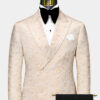 Black-Pant-Double-Breasted-Champagne-Paisley-Suit-Groom-Wedding-Prom-Tuxedo-from-Gentlemansguru.com