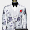 Black-Pant-White-and-Orchid-Tuxedo-Wedding-Groomsmen-Suit-from-Gentlemansguru.com