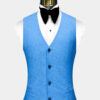 Denim-Blue-Tuxedo-wedding-Groomsmen-Waistcoat-from-Gentlemansguru.com