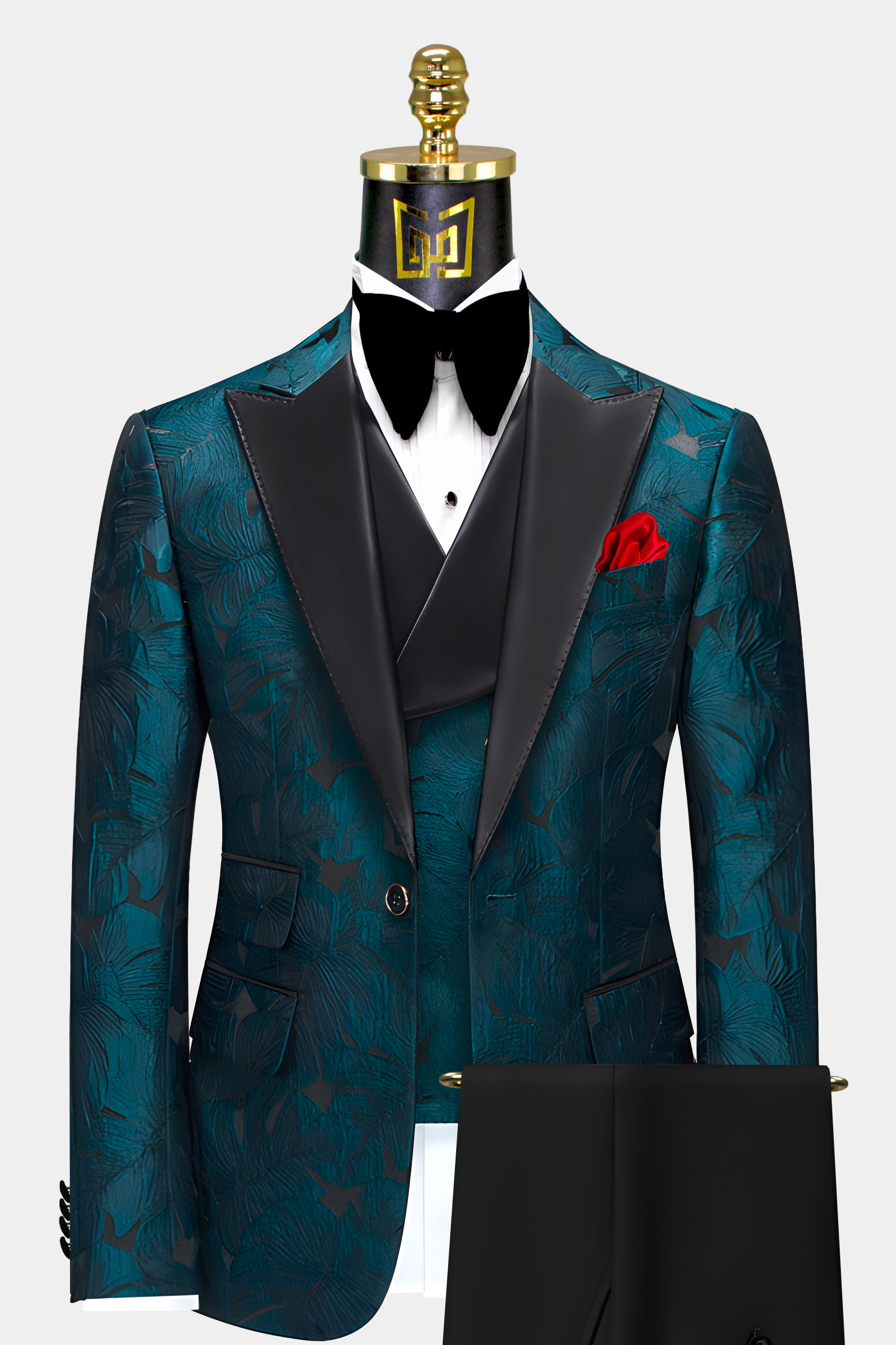 Dark Teal Tuxedo Suit | Gentleman's Guru