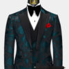 Black-and-Teal-Tuxedo-Groom-Wedding-Suit-from-Gentlemansguru.com