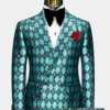 Double-Breasted-Turquoise-Argyle-suit-Morning-Groom-Wedding-Tuxedo-from-Gentlemansguru.com