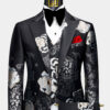 Mens-Black-and-Silver-Suit-Groom-Prom-Wedding-Tuxedo-from-Gentlemansguru.com