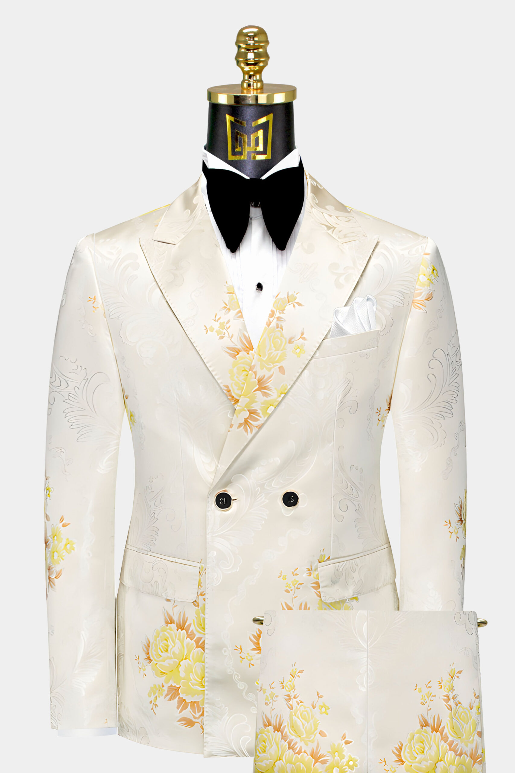 Gold and white blazer mens best sale