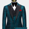 Mens-Dark-Teal-Tuxedo-Rrom-Groom-Wedding-Suits-from-Gentlemansguru.com