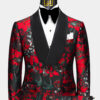 Mens-Double-Breasted-Red-Tuxedo-Floral-Prom-Groom-Wedding-suit-from-Gentlemansguru.com