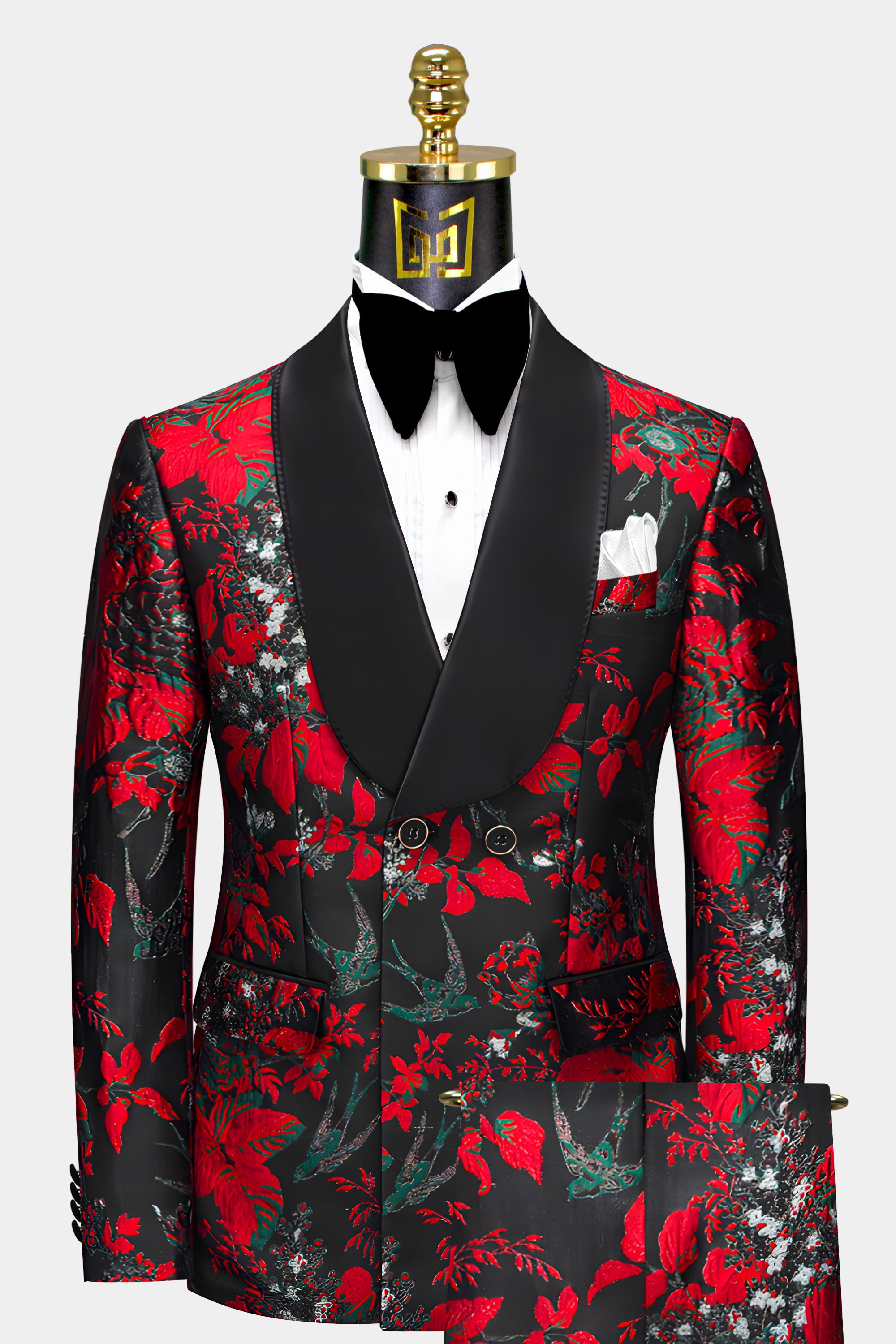 Red Men Suit Double Breasted Tuxedo Party Prom Casual Business Blazer  Custom