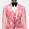 Baroque-Mens-Pink-Floral-Suit- Wedding-Groom-Prom-Tuxedo-from-Gentlemansguru.com