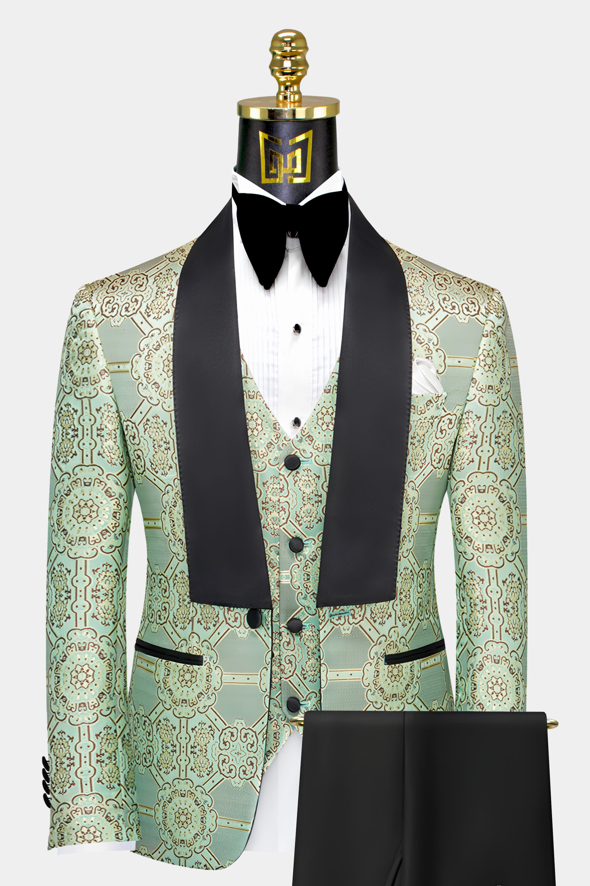 Mint Green Tuxedo Suit - 3 Piece | Gentleman's Guru