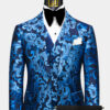 Black-Pants-Baroque-Blue-Floral-Suit-For-Men-Prom-Tuxedo-from-Gentlemansguru.com