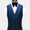 Double-Breasted-Navy-Blue-Diamond-Tuxedo-Vest-Groom-Waistcoat-Wedding-from-Gentlemansguru.com