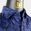 Exotic-Fancy-Luxury-Mens-Navy-Blue-Dress-Shirt-from-Gentlemansguru.com