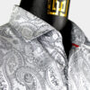 Fancy-Luxury-Exotic-Modern-Paisley-Dress-Shirt-For-Men-Silver-from-Gentlemansguru.com