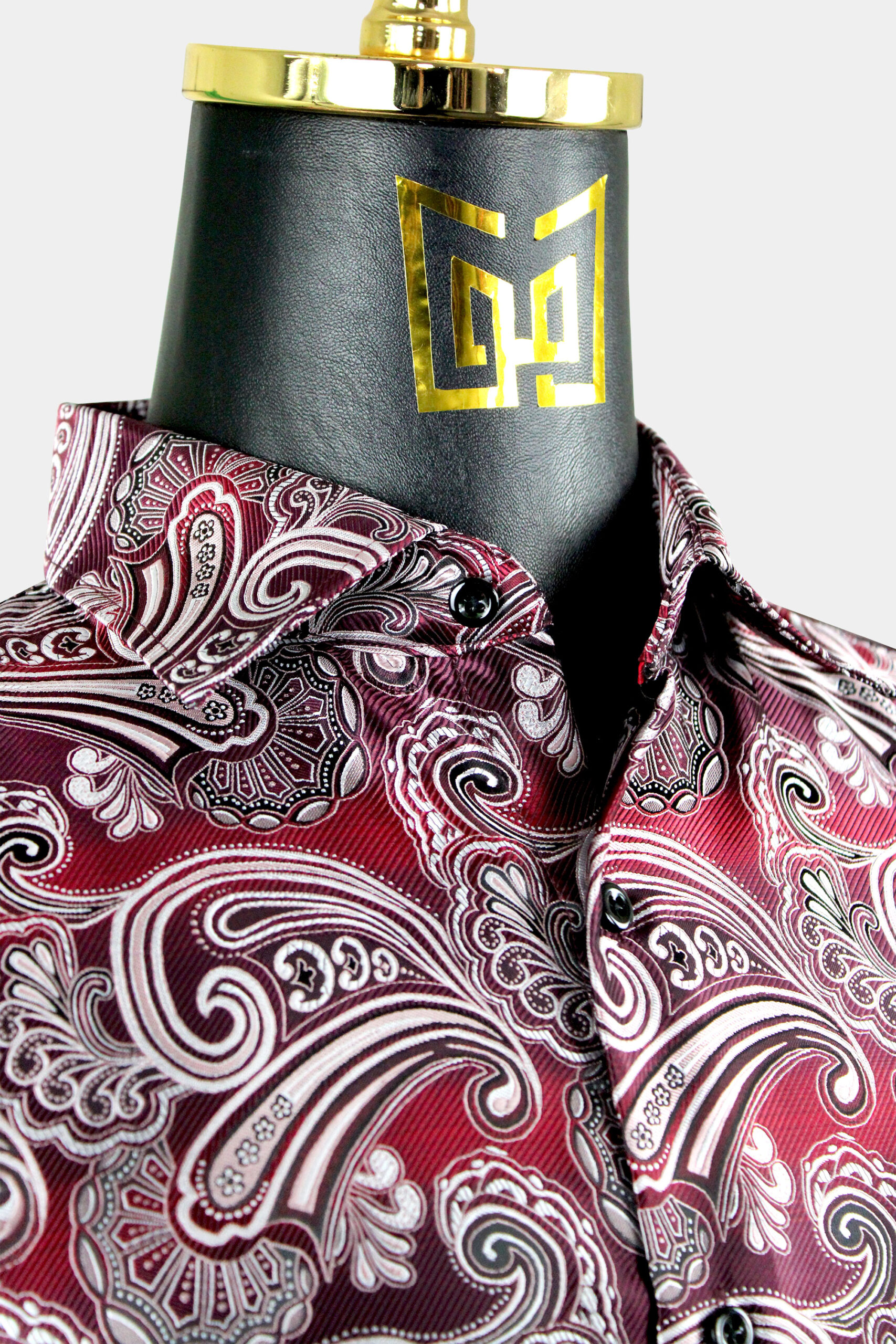 Men's Burgundy Paisley Shirt | Gentleman's Guru