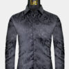 Mens-Black-Paisley-Shirt-Dress-shirt-For-Men-Floral-from-Gentlemansguru.com