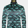 Mens-Black-and-Green-Dress-Shirt-Paisley-from-Gentlemansguru.com