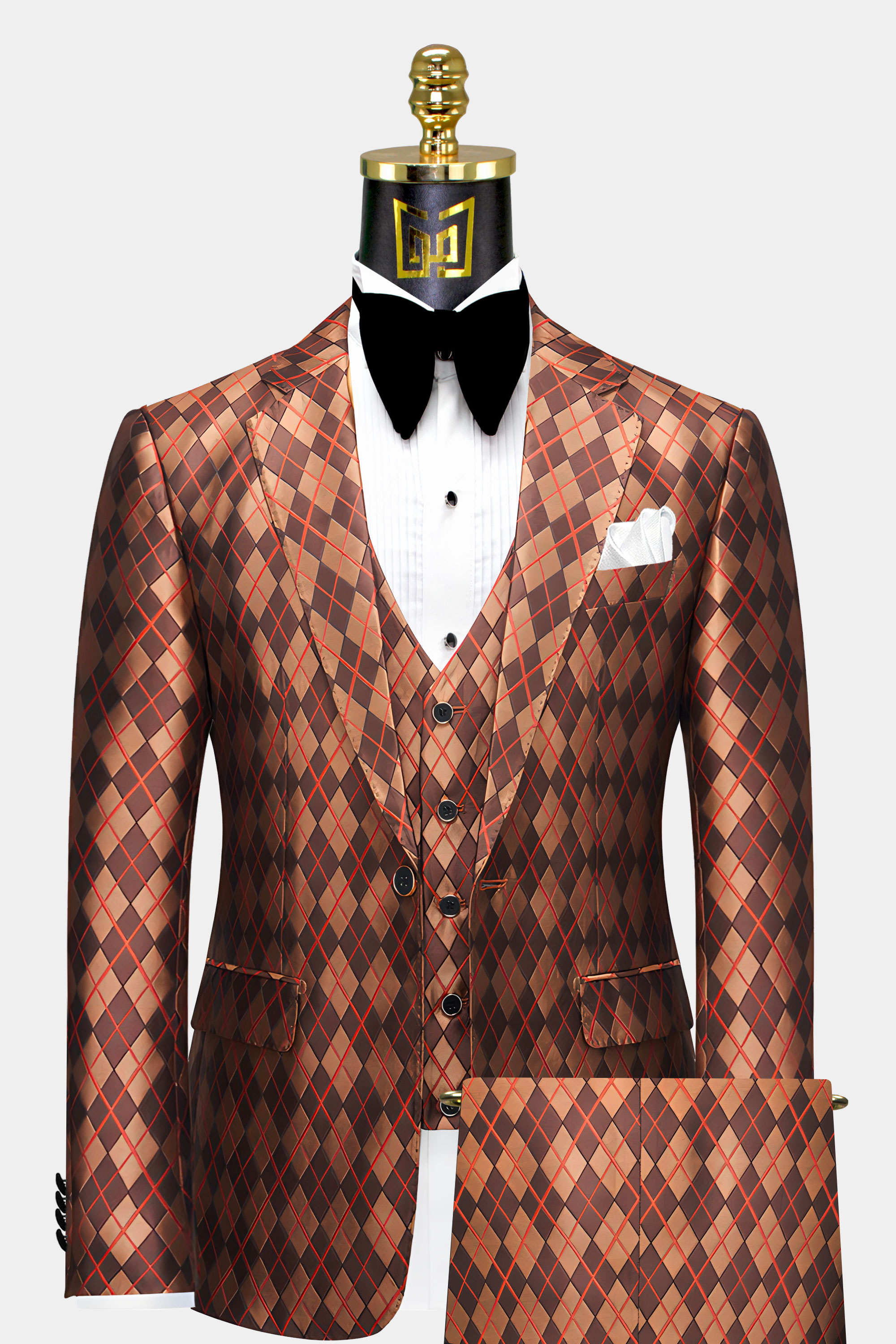 Beige Men 3 Piece Suit Notch Lapel Formal Party Prom Groom Tuxedo Wedding  Suits 