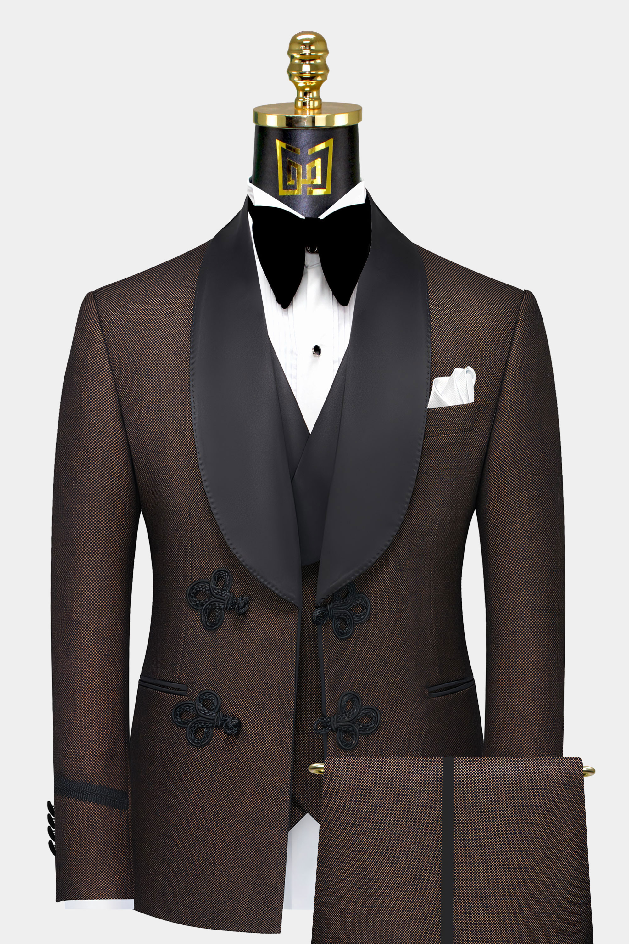 Mens-Dark-Brown-Tuxedo-Groom-Wedding-Suit-For-Prom-from-Gentlemansguru.com