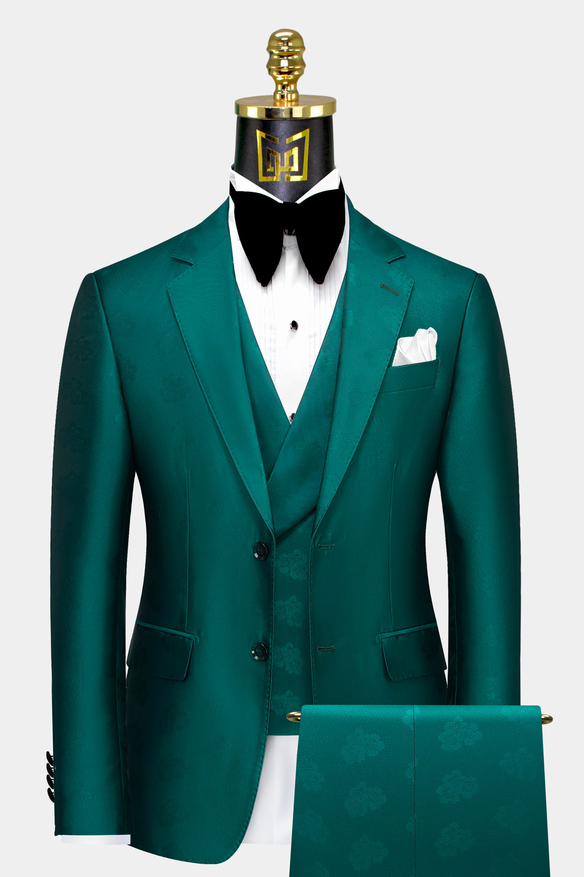 Mint Green Men's Slim Fit Suits 3 Piece Groom Party Prom Tuxedo