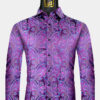 Mens-Magenta-Dress-Shirt-Paisley-Floral-For-Men-from-Gentlemansguru.com