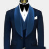 Mens-Navy-Blue-Diamond-Tuxedo-Suit-Groom-Wedding-Attire-from-Gentlemansguru.com