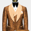 Mens-Pecan-Brown-Tuxedo-Suit)Groom-Wedding-Tuxedo-Prom-For-Men-from-Gentlemansguru.com