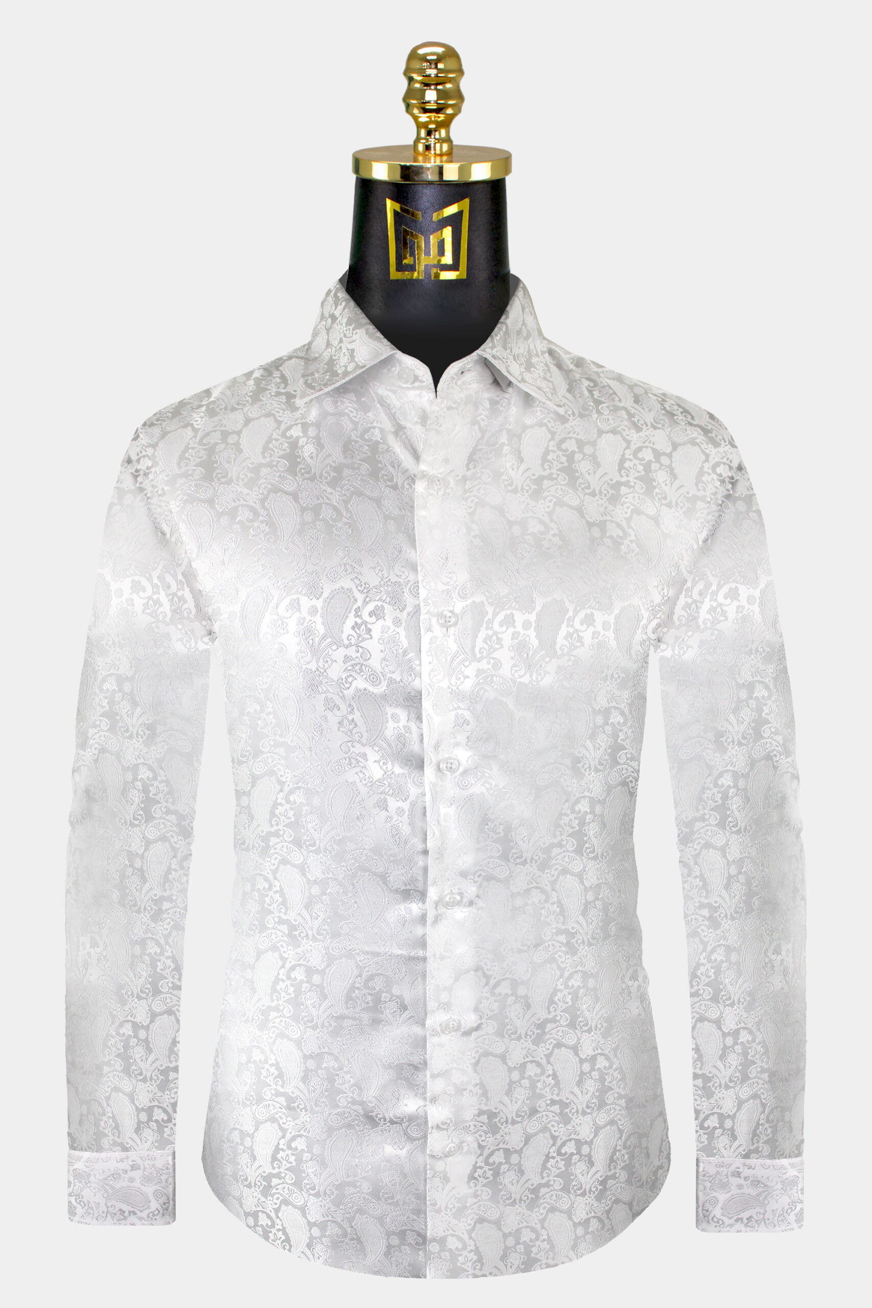 Men s White Paisley Shirt Gentleman s Guru