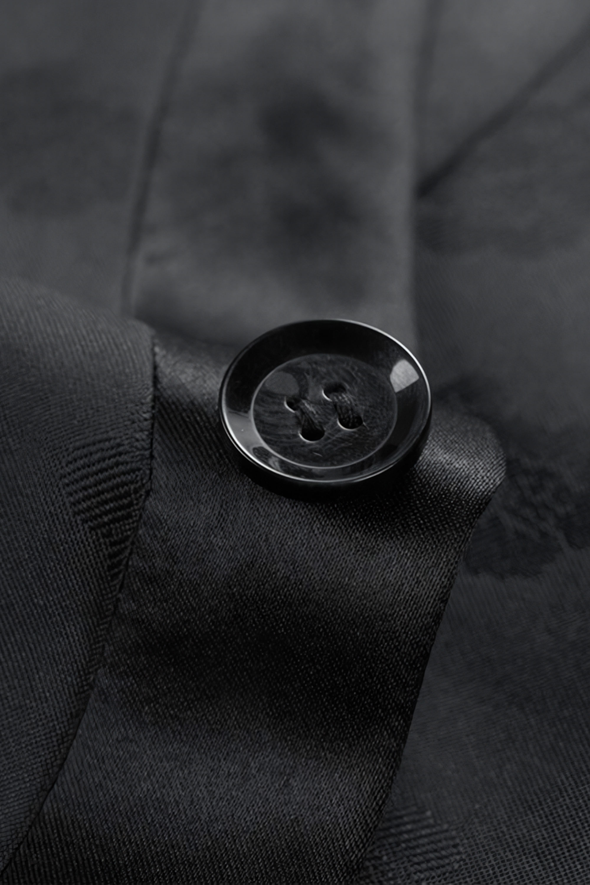 Black Floral Mandarin Collar Suit | Gentleman's Guru